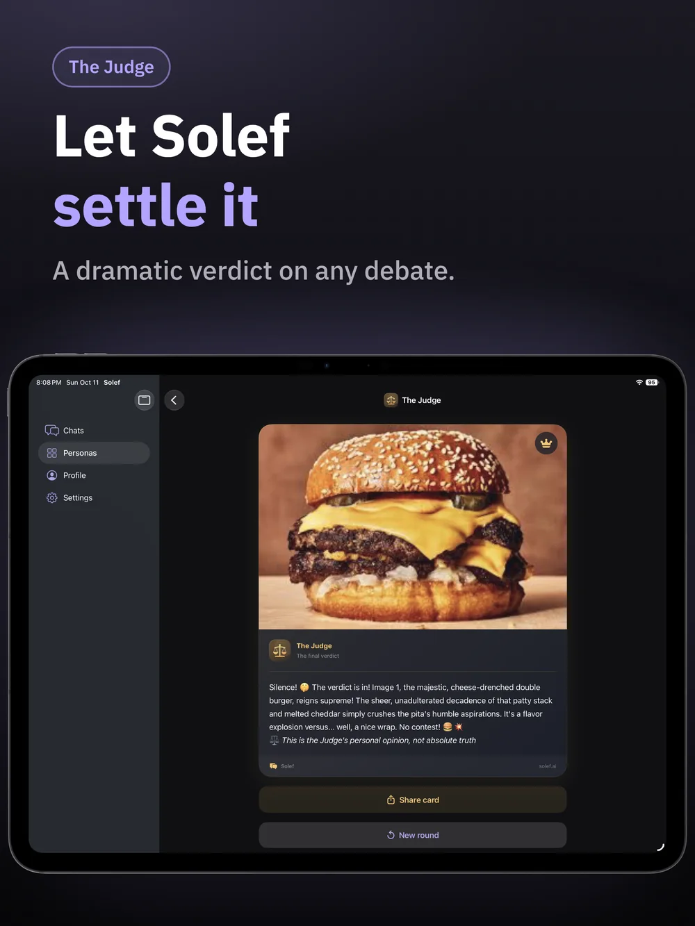 Solef on iPad: Let Solef settle it