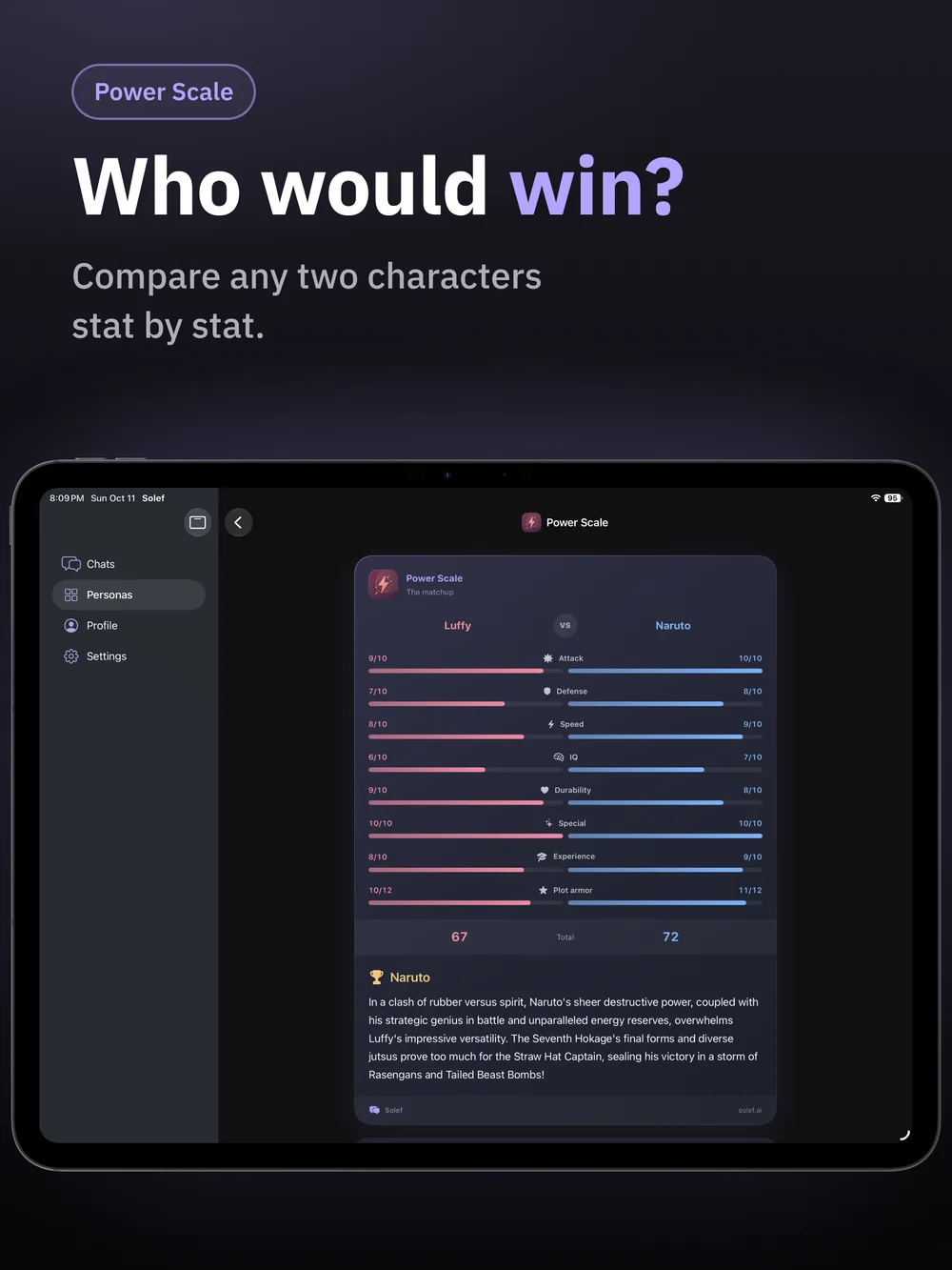 Solef on iPad: Who would win?
