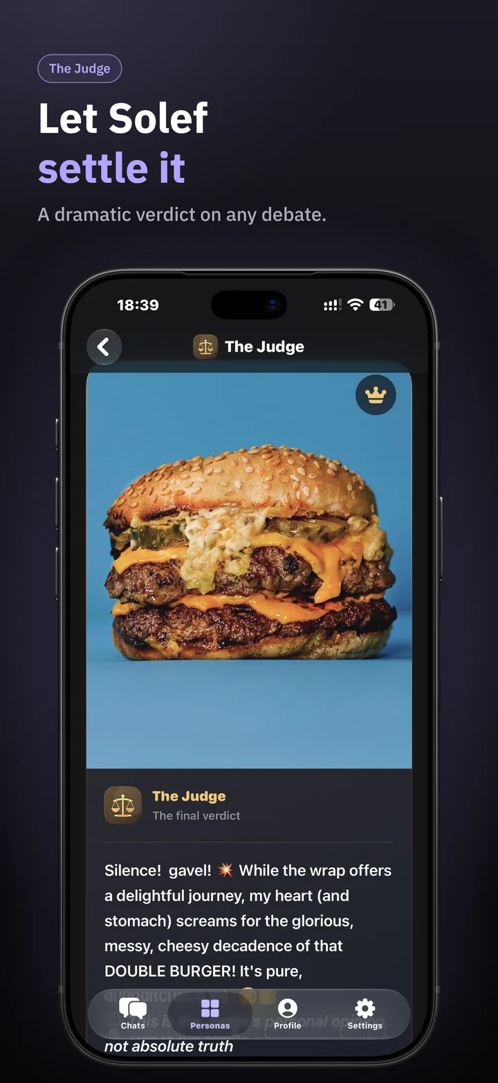 Solef on iPhone: Let Solef settle it